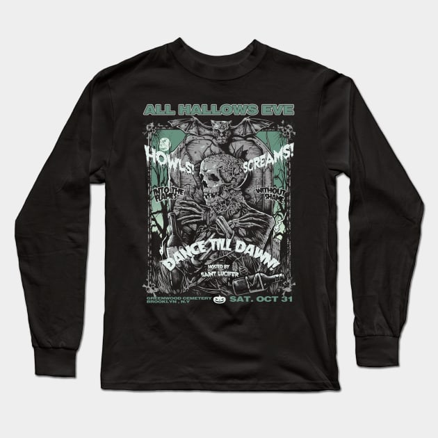 "ALL HALLOWS EVE" Long Sleeve T-Shirt by joeyjamesartworx